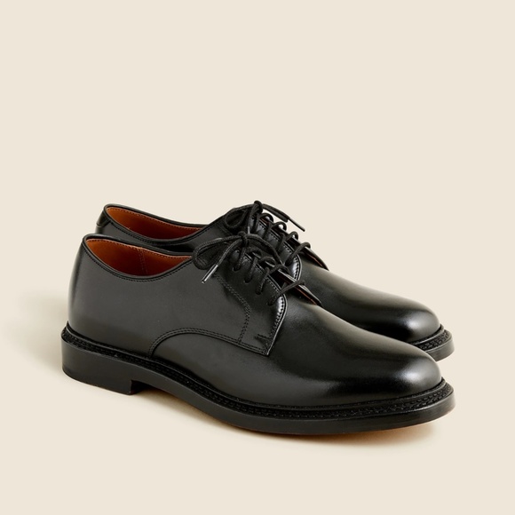 JCREW Mens Size 11 Ludlow Derbys in Black $248 CD559 - Picture 1 of 7